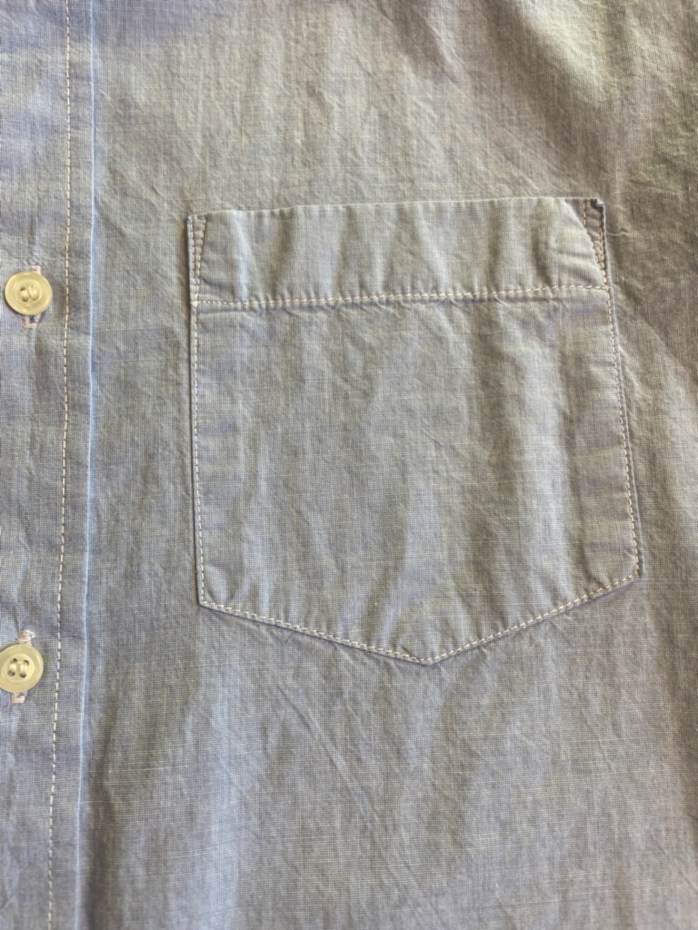 OLD NAVY The CLASSIC SHIRT Slim Fit Lg  Blue Men’s Button Down 100% Cotton Used - Picture 13 of 13